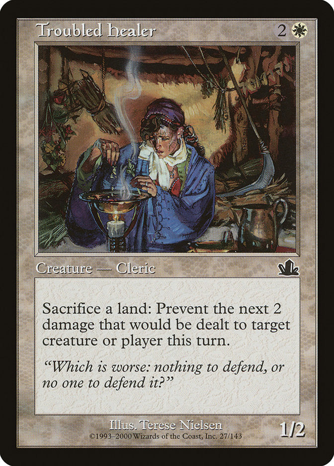 Troubled Healer [Prophecy] Magic: The Gathering