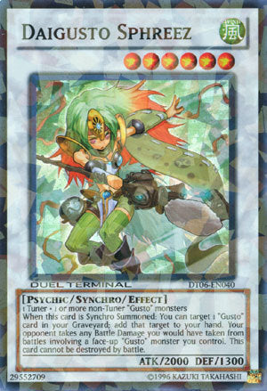 Daigusto Sphreez [DT06-EN040] Super Rare Yu-Gi-Oh!