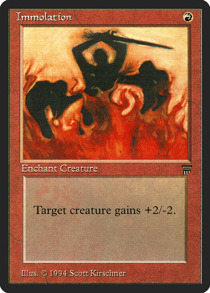 Immolation [Legends] Magic: The Gathering