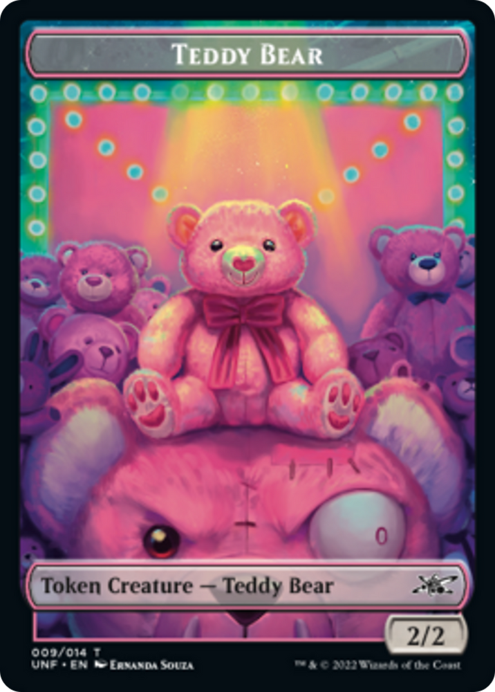 Teddy Bear // Treasure (012) Double-Sided Token [Unfinity Tokens] Magic: The Gathering