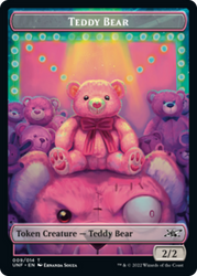 Teddy Bear // Treasure (012) Double-Sided Token [Unfinity Tokens] Magic: The Gathering