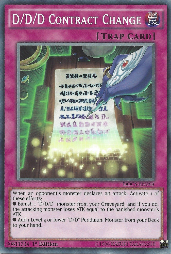 D/D/D Contract Change [DOCS-EN068] Common Yu-Gi-Oh!