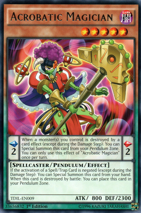 Acrobatic Magician [TDIL-EN009] Rare Yu-Gi-Oh!
