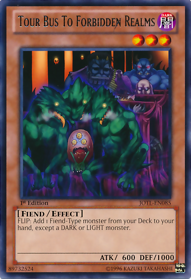 Tour Bus To Forbidden Realms [JOTL-EN085] Rare Yu-Gi-Oh!