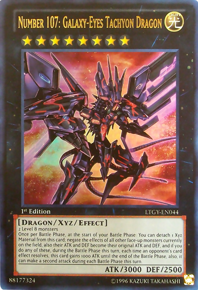 Number 107: Galaxy-Eyes Tachyon Dragon [LTGY-EN044] Ultra Rare Yu-Gi-Oh!