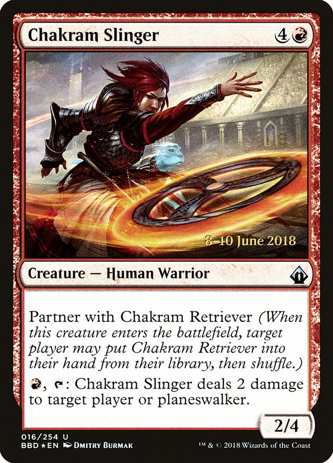 Chakram Slinger [Battlebond Prerelease Promos] Magic: The Gathering