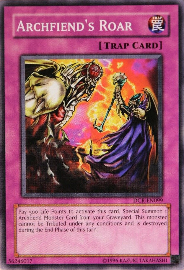 Archfiend's Roar [DCR-EN099] Common Yu-Gi-Oh!