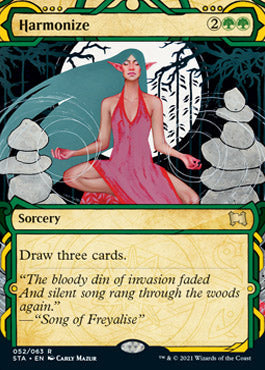Harmonize (Foil Etched) [Strixhaven: School of Mages Mystical Archive] Magic: The Gathering