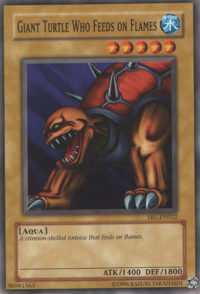 Giant Turtle Who Feeds on Flames [SRL-022] Common Yu-Gi-Oh!