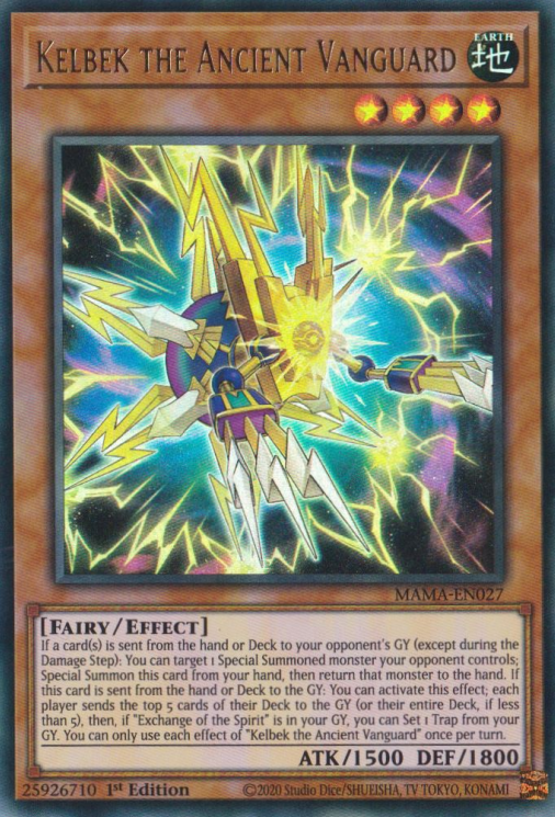 Kelbek the Ancient Vanguard [MAMA-EN027] Ultra Rare Yu-Gi-Oh!