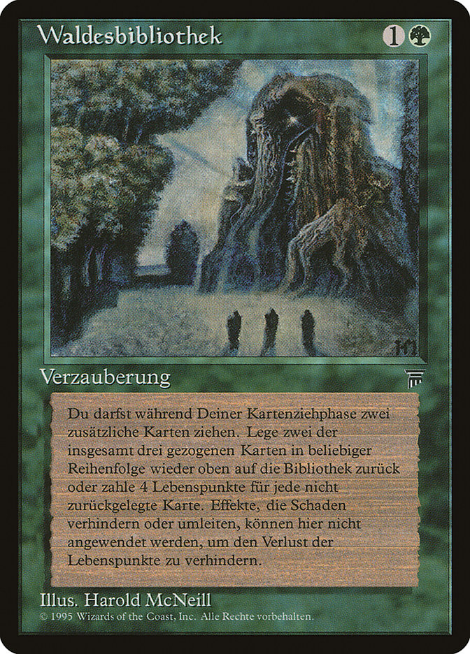 Sylvan Library (German)- "Waldesbibliothek" [Renaissance] Magic: The Gathering