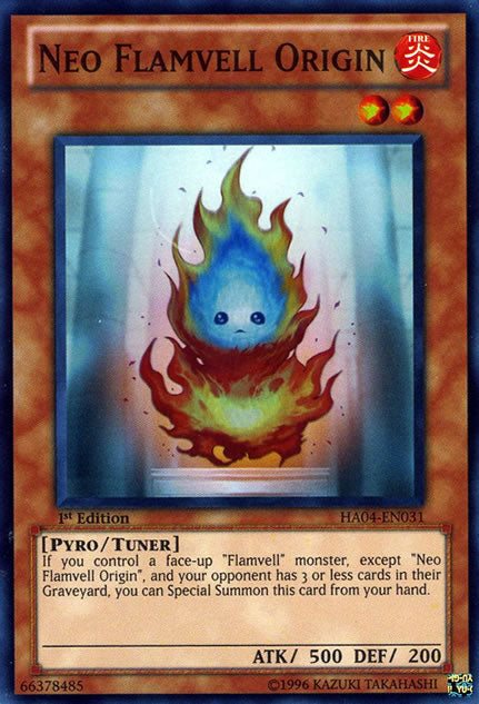 Neo Flamvell Origin [HA04-EN031] Super Rare Yu-Gi-Oh!