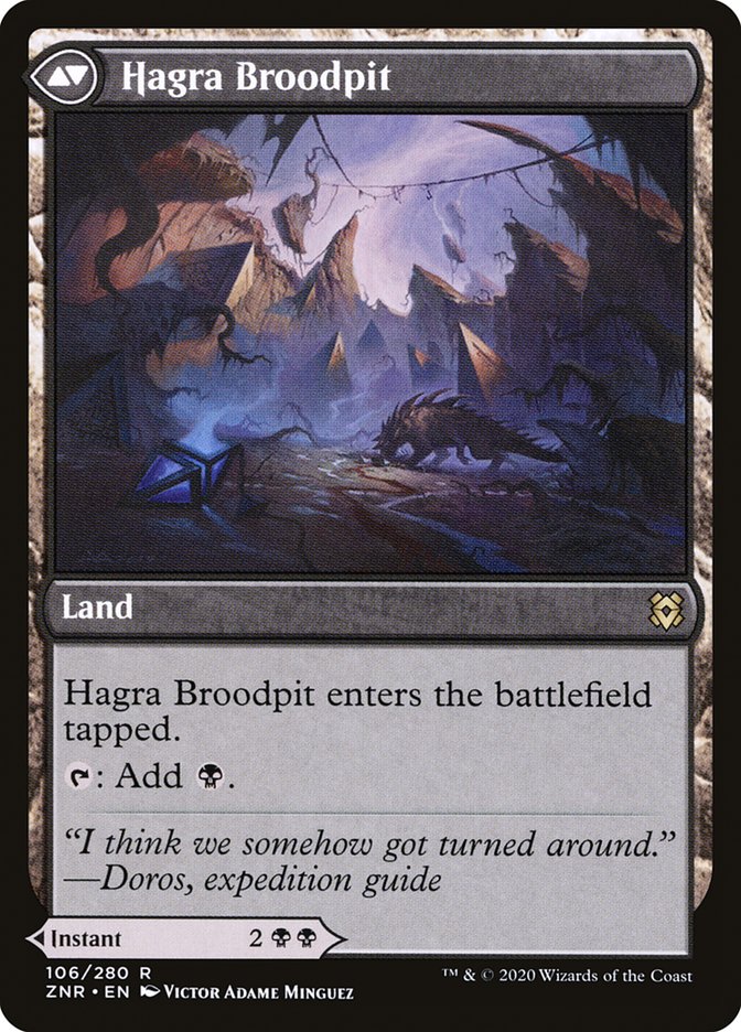 Hagra Mauling // Hagra Broodpit [Zendikar Rising] Magic: The Gathering