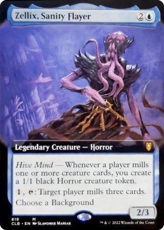 Zellix, Sanity Flayer (Extended Art) [Commander Legends: Battle for Baldur's Gate] Magic: The Gathering