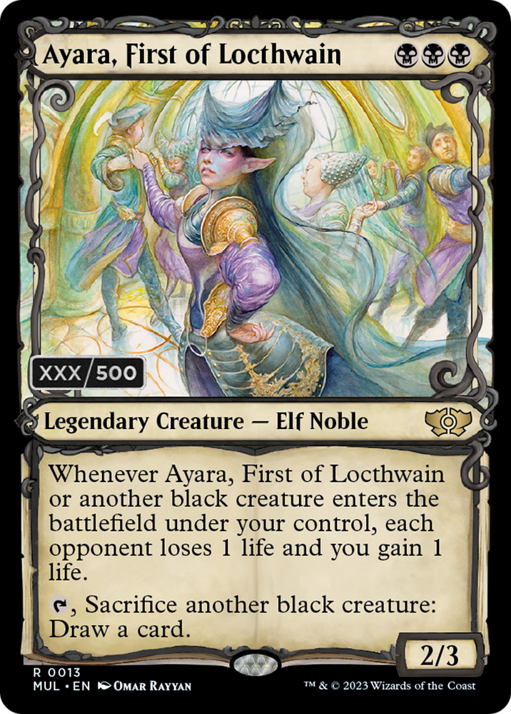 Ayara, First of Locthwain (Serialized) [Multiverse Legends] Magic: The Gathering