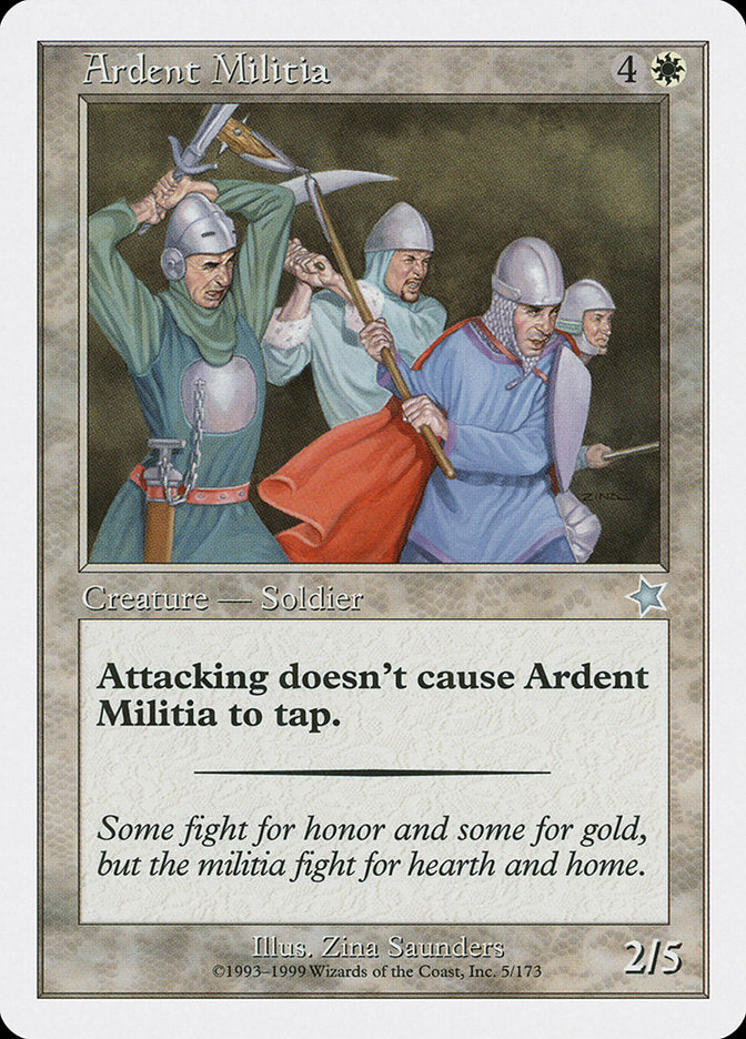 Ardent Militia [Starter 1999] Magic: The Gathering