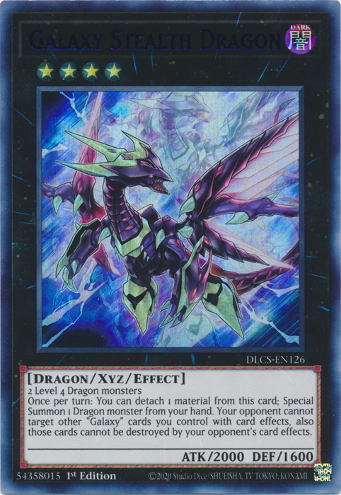Galaxy Stealth Dragon (Blue) [DLCS-EN126] Ultra Rare Yu-Gi-Oh!