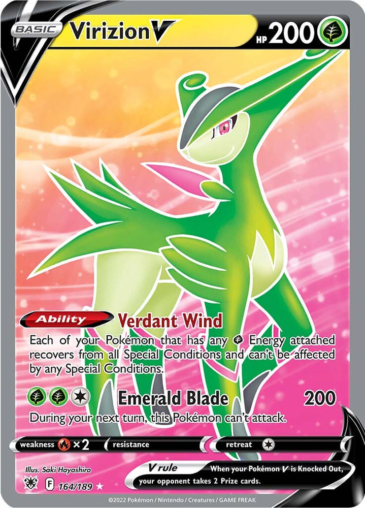 Virizion V (164/189) [Sword & Shield: Astral Radiance] Pokémon