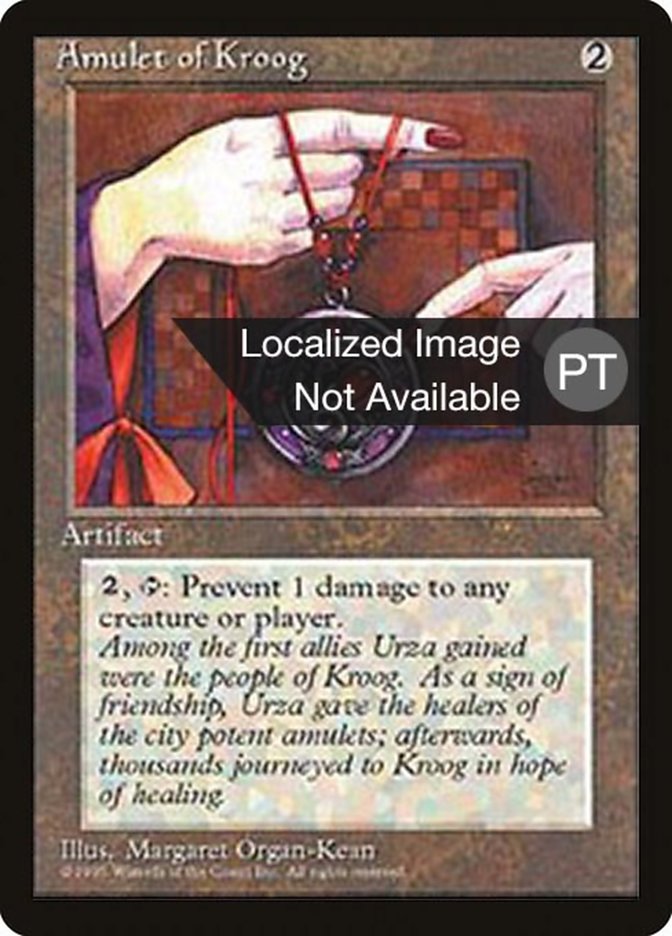 Amulet of Kroog [Fourth Edition (Foreign Black Border)] Magic: The Gathering