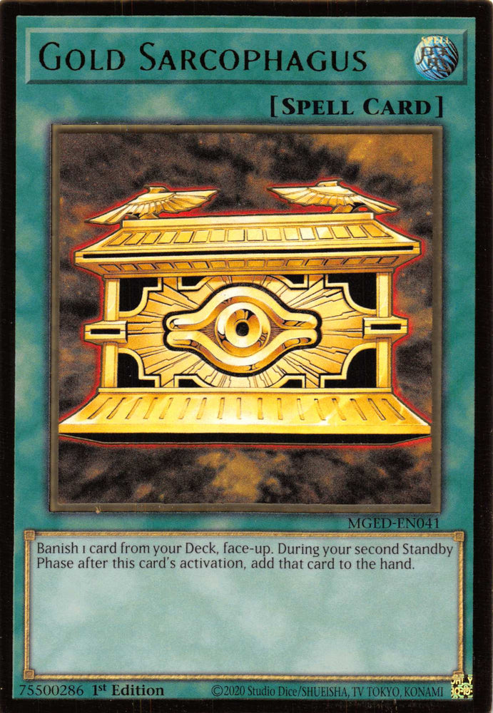 Gold Sarcophagus [MGED-EN041] Gold Rare Yu-Gi-Oh!