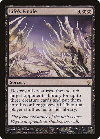 Life's Finale [New Phyrexia] Magic: The Gathering