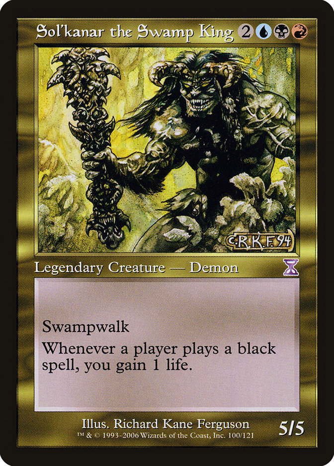 Sol'kanar the Swamp King [Time Spiral Timeshifted] Magic: The Gathering