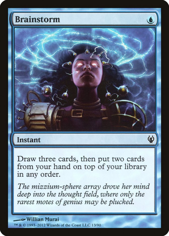 Brainstorm [Duel Decks: Izzet vs. Golgari] Magic: The Gathering