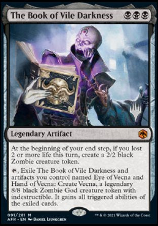 The Book of Vile Darkness (Promo Pack) [Dungeons & Dragons: Adventures in the Forgotten Realms Promos] Magic: The Gathering