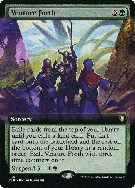 Venture Forth (Extended Art) [Commander Legends: Battle for Baldur's Gate] Magic: The Gathering