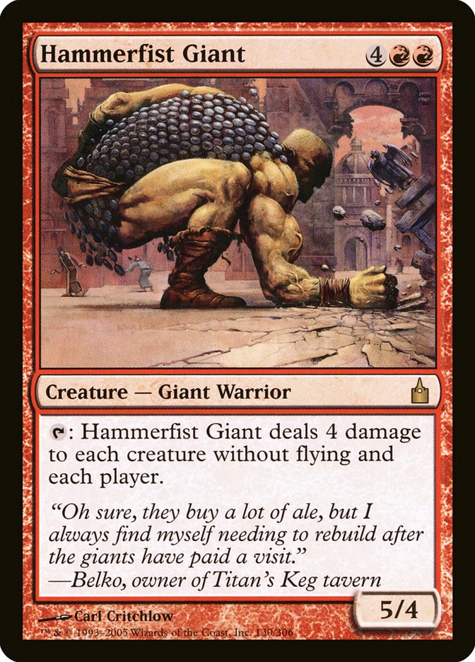 Hammerfist Giant [Ravnica: City of Guilds] Magic: The Gathering