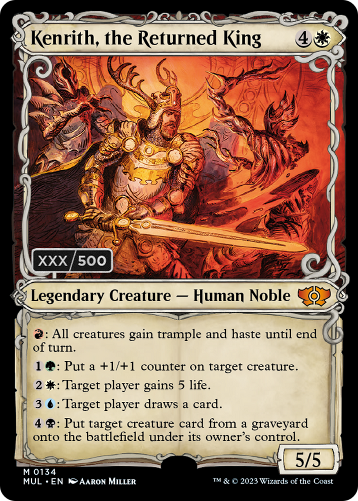 Kenrith, the Returned King (Serialized) [Multiverse Legends] Magic: The Gathering