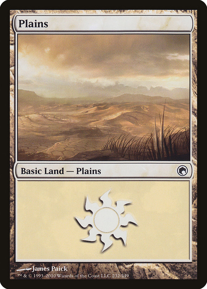 Plains (232) [Scars of Mirrodin] Magic: The Gathering