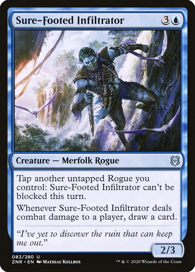 Sure-Footed Infiltrator [Zendikar Rising] Magic: The Gathering