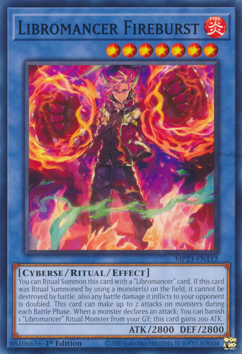 Libromancer Fireburst [MP23-EN112] Rare Yu-Gi-Oh!