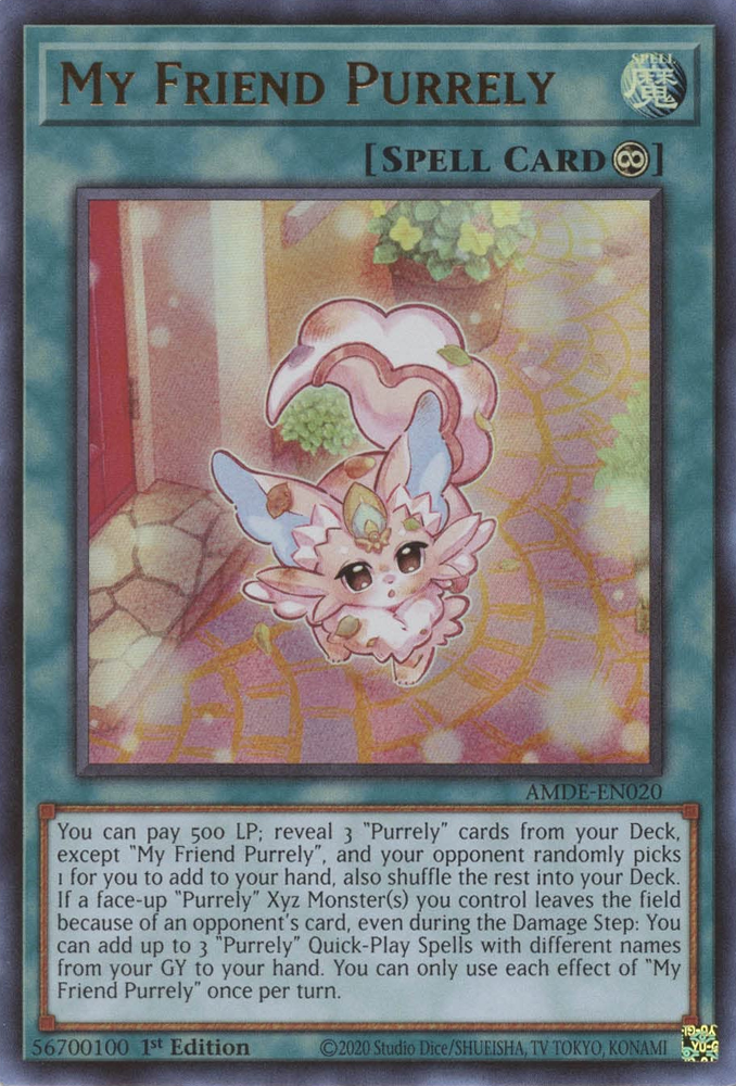 My Friend Purrely [AMDE-EN020] Ultra Rare Yu-Gi-Oh!