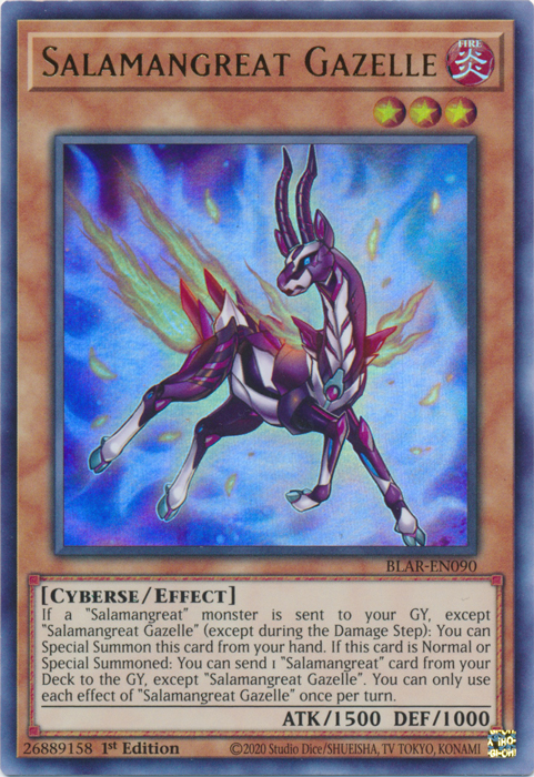 Salamangreat Gazelle [BLAR-EN090] Ultra Rare Yu-Gi-Oh!