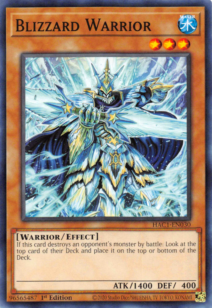 Blizzard Warrior [HAC1-EN030] Common Yu-Gi-Oh!