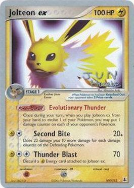 Jolteon ex (109/113) (Flyvees - Jun Hasebe) [World Championships 2007] Pokémon