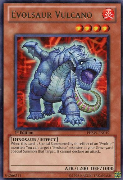 Evolsaur Vulcano [PHSW-EN019] Rare Yu-Gi-Oh!
