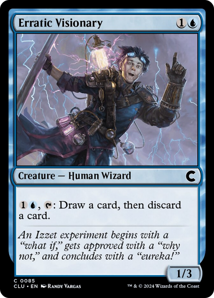 Erratic Visionary [Ravnica: Clue Edition] Magic: The Gathering
