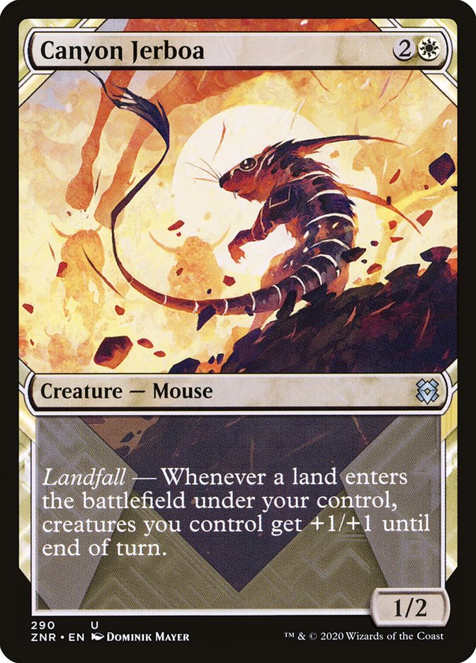 Canyon Jerboa (Showcase) [Zendikar Rising] Magic: The Gathering