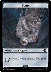 Tentacle // Food (0024) Double-Sided Token (Surge Foil) [The Lord of the Rings: Tales of Middle-Earth Tokens] Magic: The Gathering