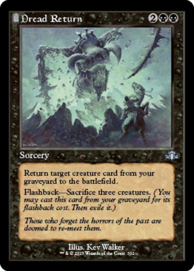 Dread Return (Retro) [Dominaria Remastered] Magic: The Gathering
