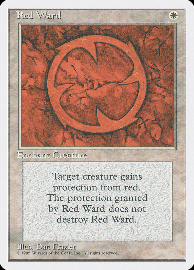 Red Ward [Fourth Edition] Magic: The Gathering