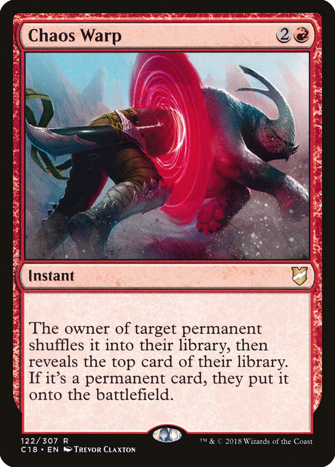 Chaos Warp [Commander 2018] Magic: The Gathering