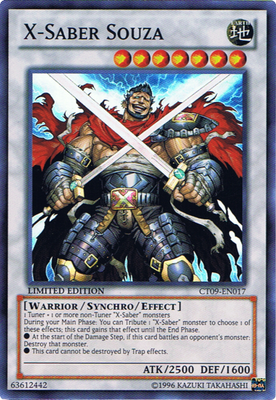 X-Saber Souza [CT09-EN017] Super Rare Yu-Gi-Oh!