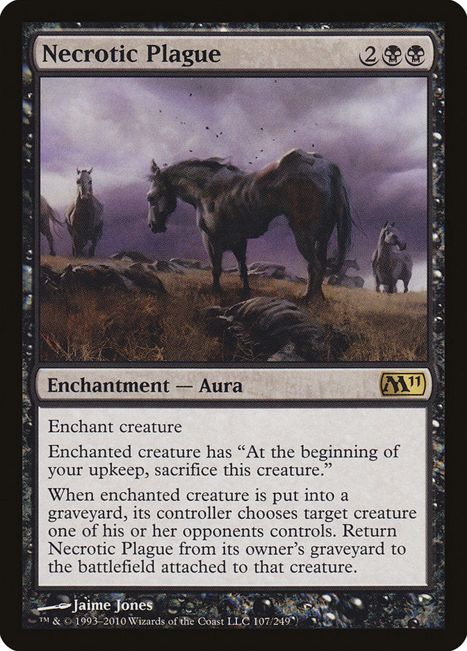Necrotic Plague [Magic 2011] Magic: The Gathering