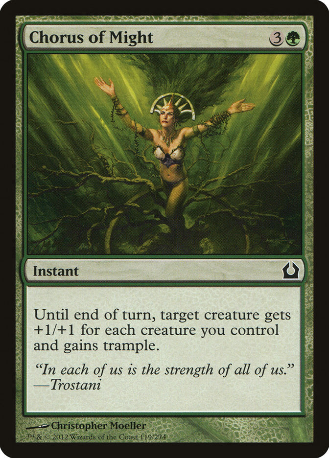 Chorus of Might [Return to Ravnica] Magic: The Gathering