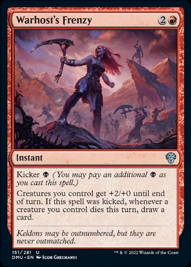 Warhost's Frenzy [Dominaria United] Magic: The Gathering