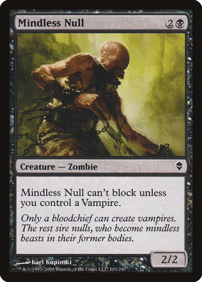 Mindless Null [Zendikar] Magic: The Gathering